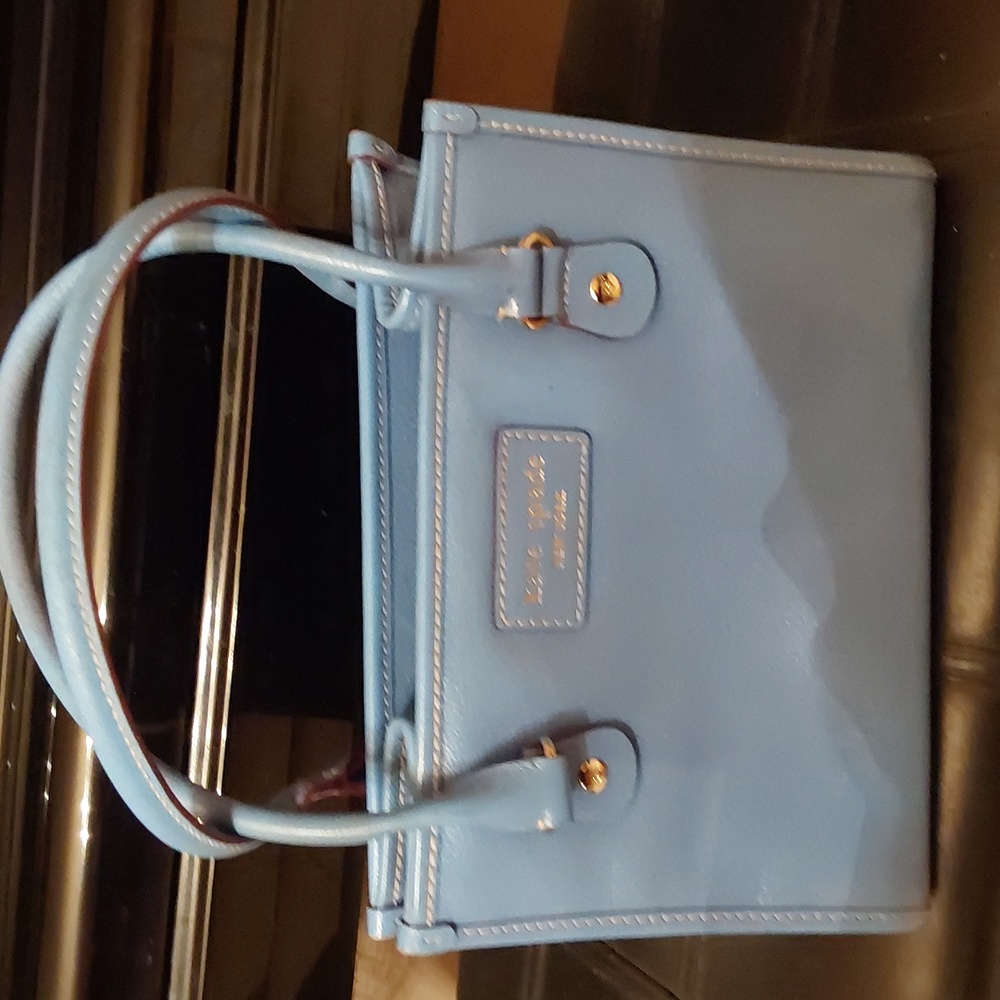 🌛🌛KATE SPADE SQUARE PURSE BABY BLUE COLOR